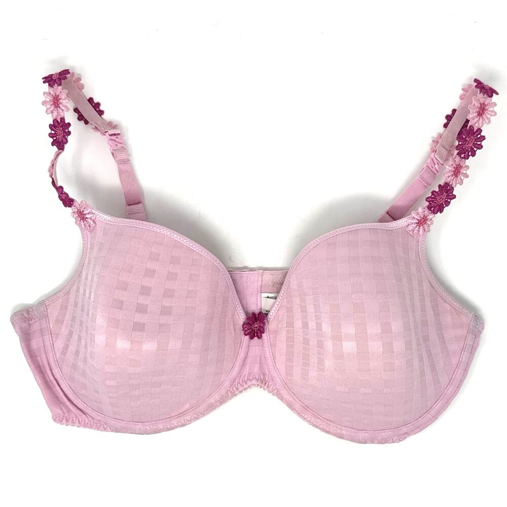 Marie Jo Avero Heart Shape Bra Lily Rose 40D Flower Details Barbiecore